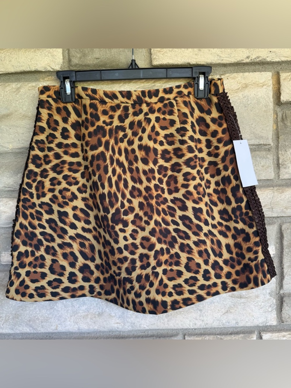 Mestiza New York Mallory Mini Skirt leopard size 8 and 6